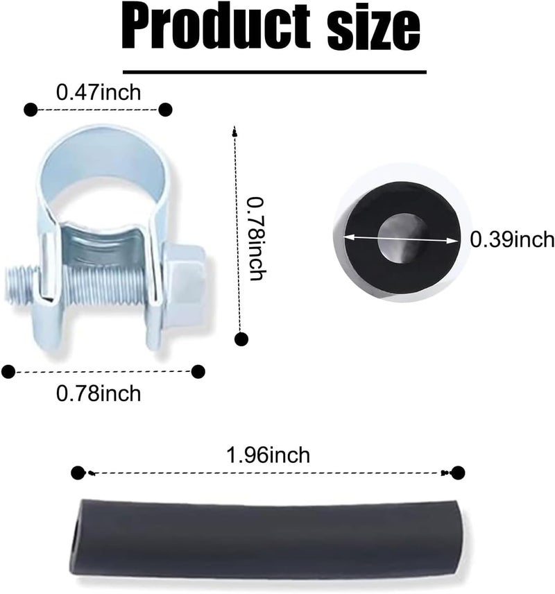 ijuicy Fuel Tank Hose Clip Kit, Fuel Pipe Hose Clip Filter Kit Replacement Part OEM: 1320399A/35320A, Compatible with Webasto Eberspacher Heater (16.4 ft) - Image 3